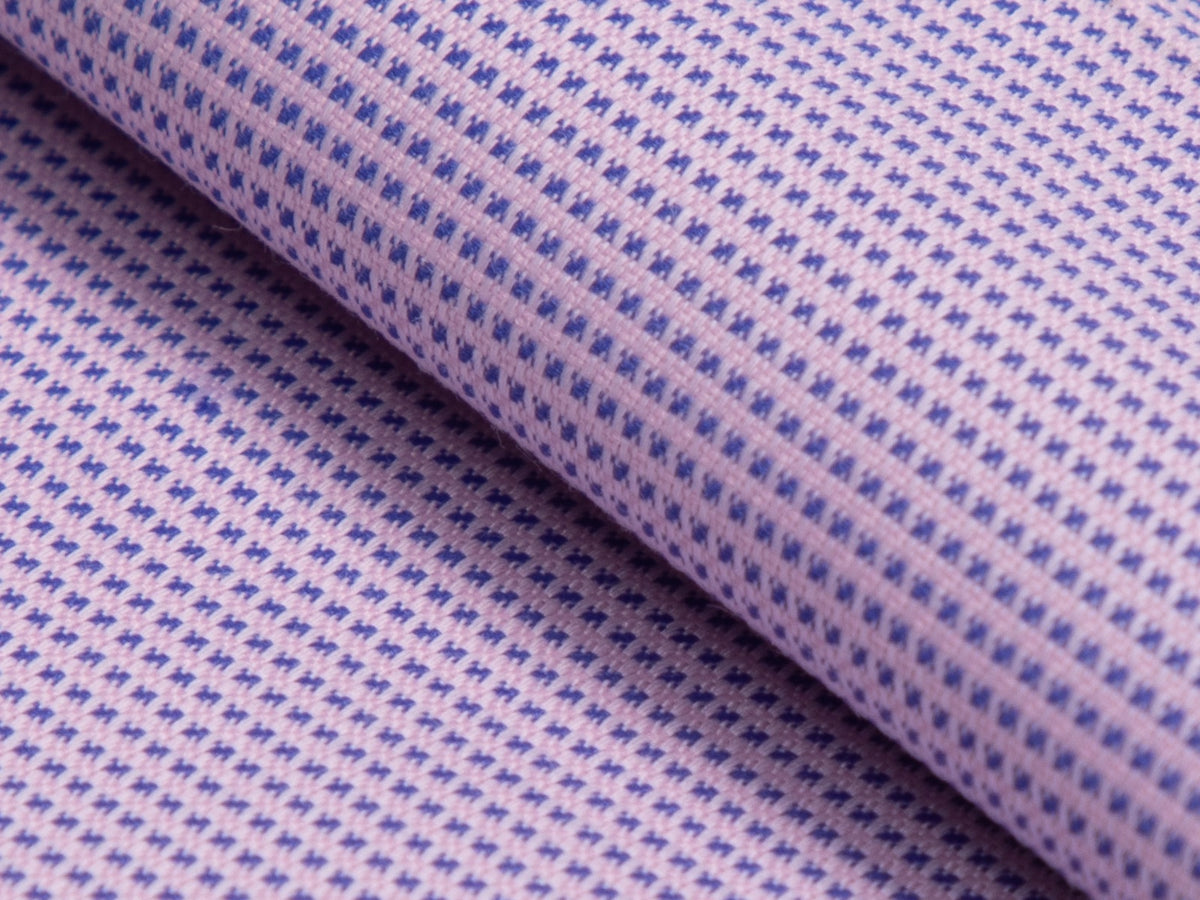 Everglade Wrinkle-Free Pink Dark Blue · CANVAS-15 shirting