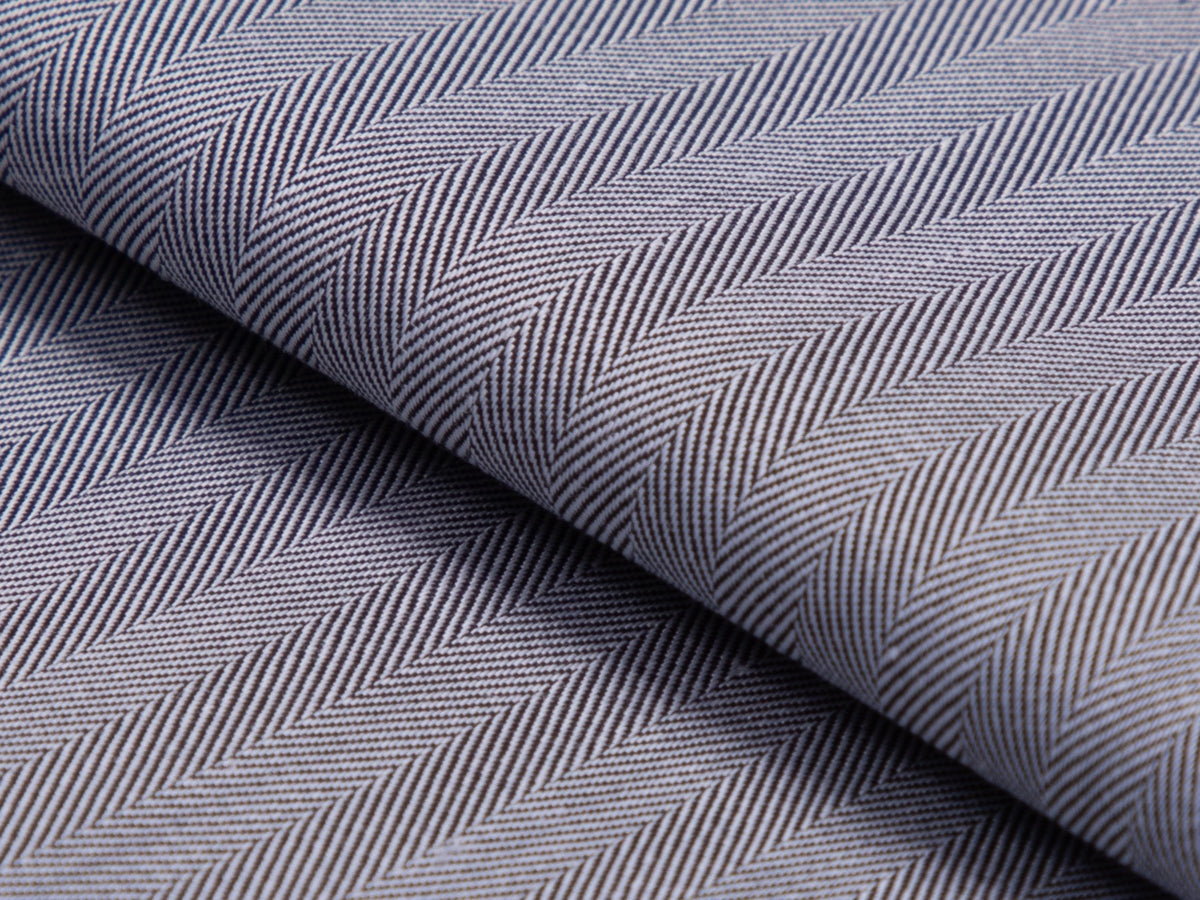 Everglade Wrinkle-Free Grey · HERRINGBONE-9 shirting